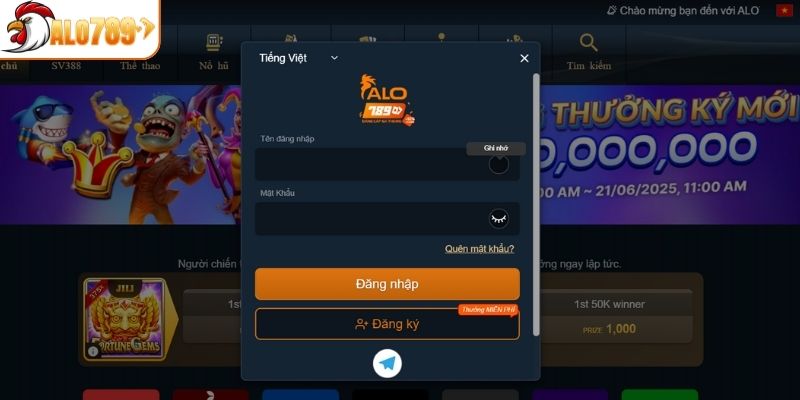 4 bước đăng nhập ALO789 cho người chơi 